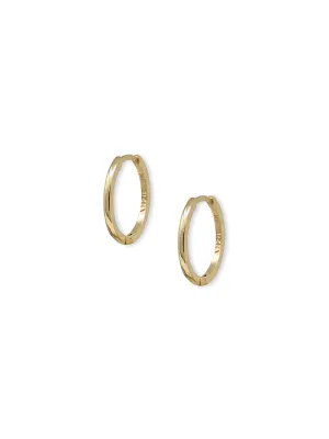 Classique 14mm Gold Hoops