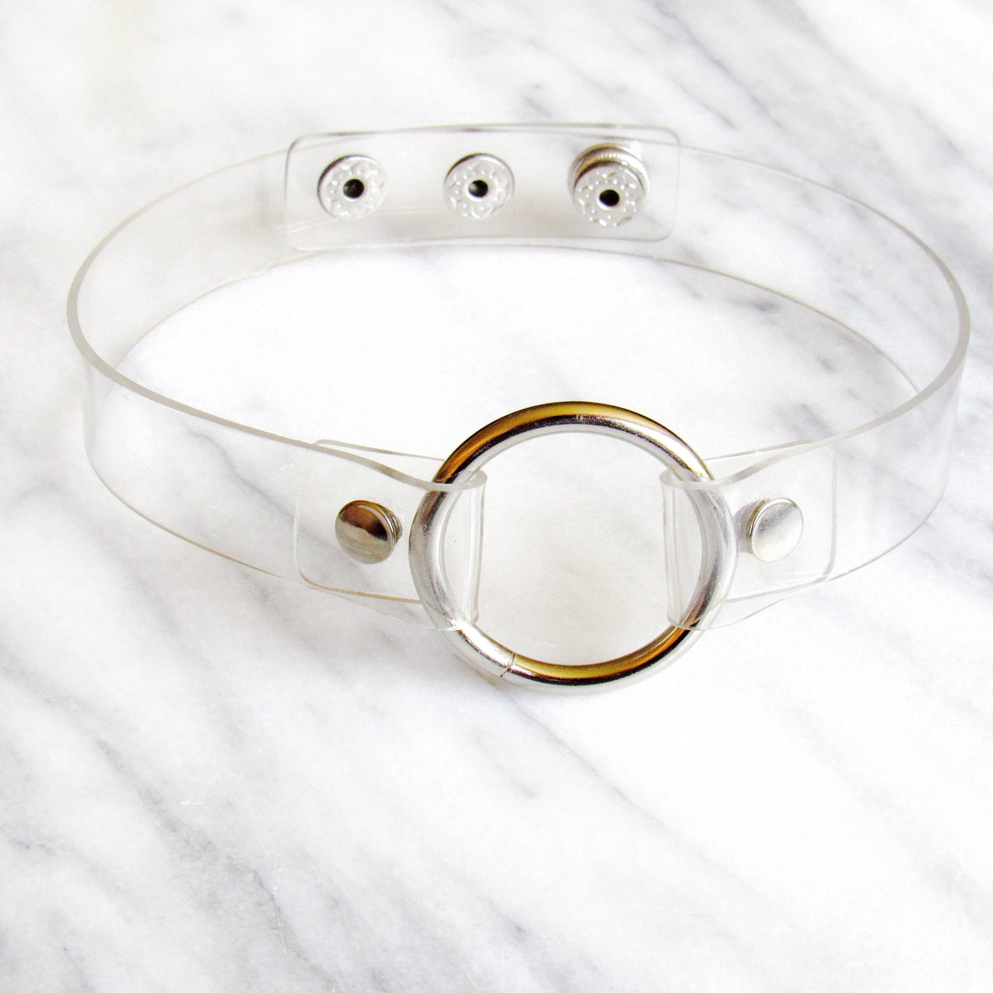 Clear Hoop Choker