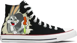 Converse Looney Tunes x Chuck Taylor All Star High 80th Anniversary Sneakers - Bugs Bunnys Mischief, Black