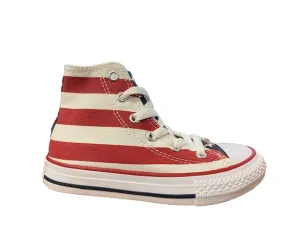 Converse Youth All Star HI 3J254 stars & bars sneakers alta con bandiera