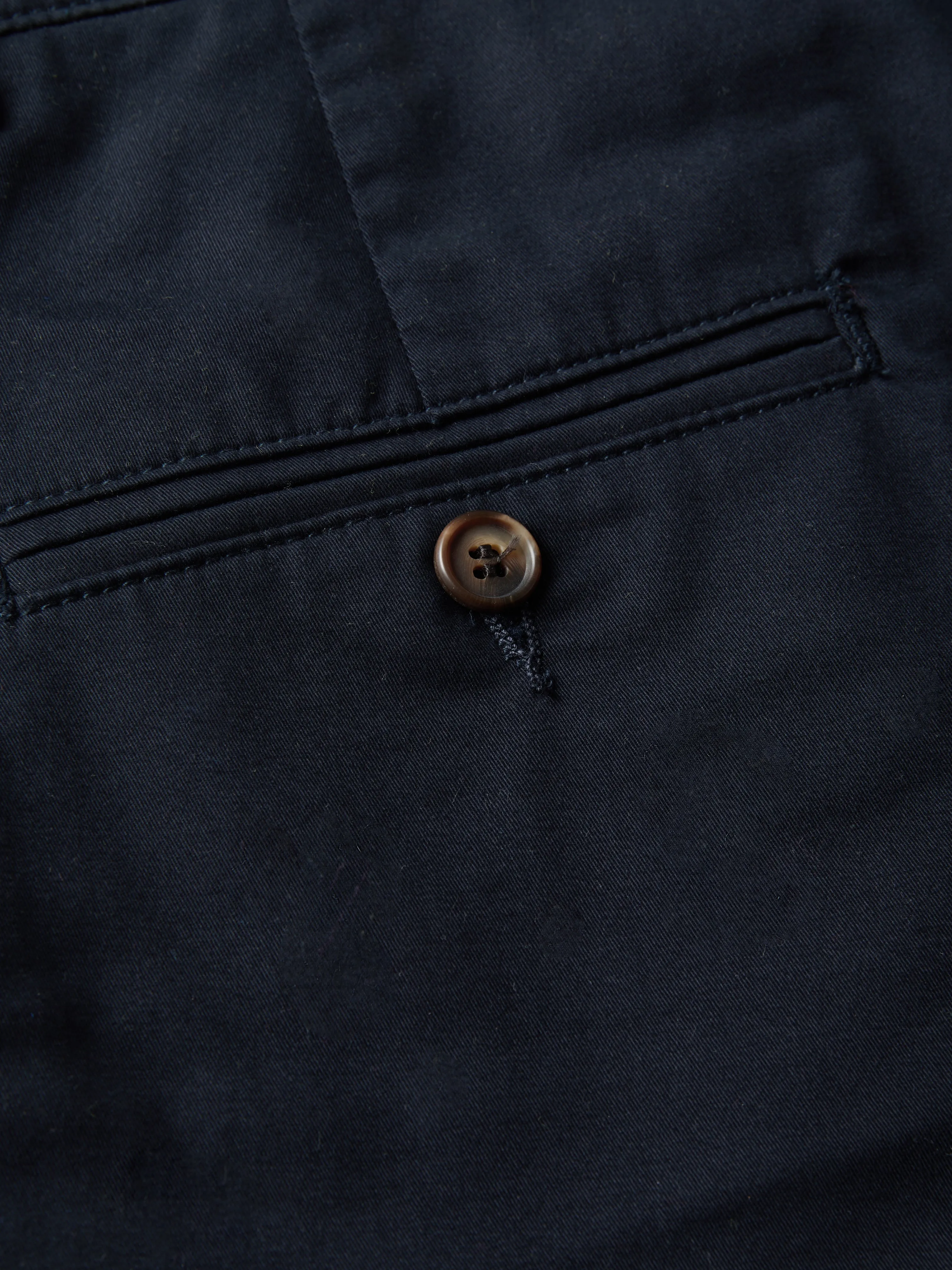 Cotton Chino Short | Navy