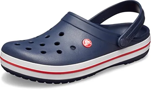 Crocs Unisex Men's and Women's Crocband Clog, Navy, Men's 9 M US/ Women's 11 M US