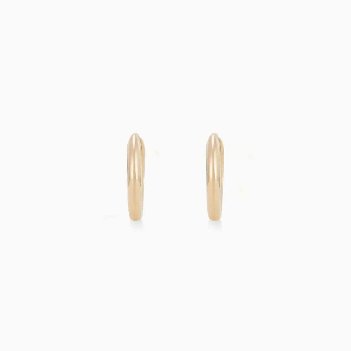 dagger small hoop - 14k yellow gold hoop