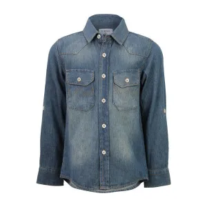 DENIM LONG SLEEVE SHIRT FOR BOYS