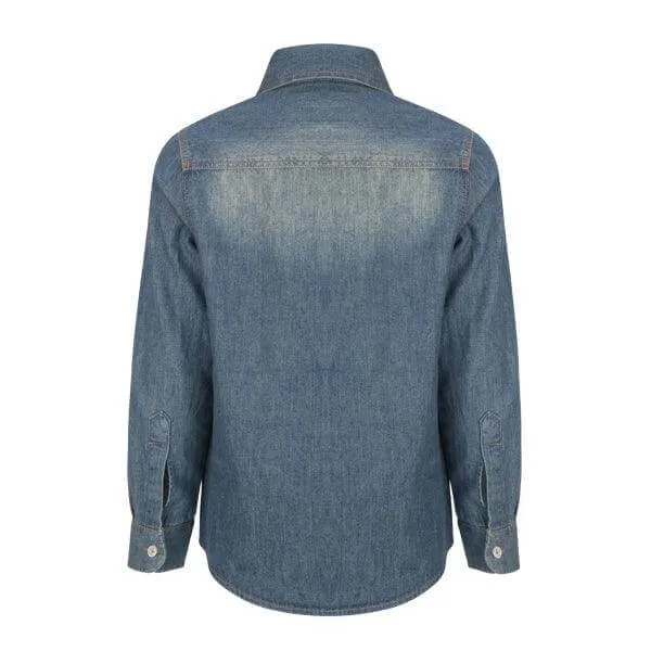 DENIM LONG SLEEVE SHIRT FOR BOYS