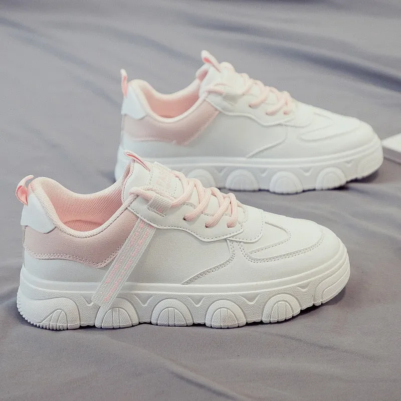 Designer Platform Running Sneakers Women  Tennis shoes Woman Walking Chunky Sneakers white Casual Slip on Vulcanized Shoes