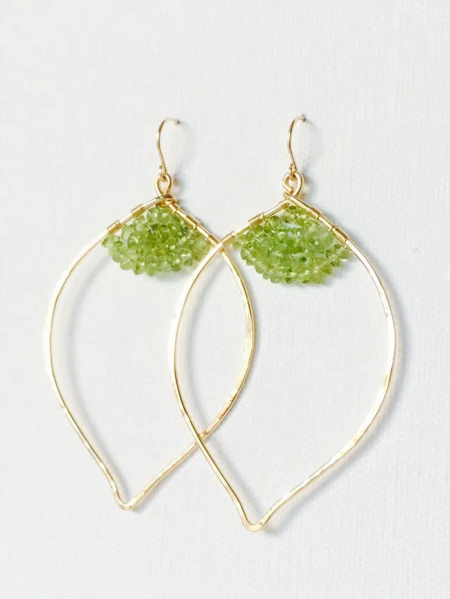 Earrings Malie - Peridot (E115)