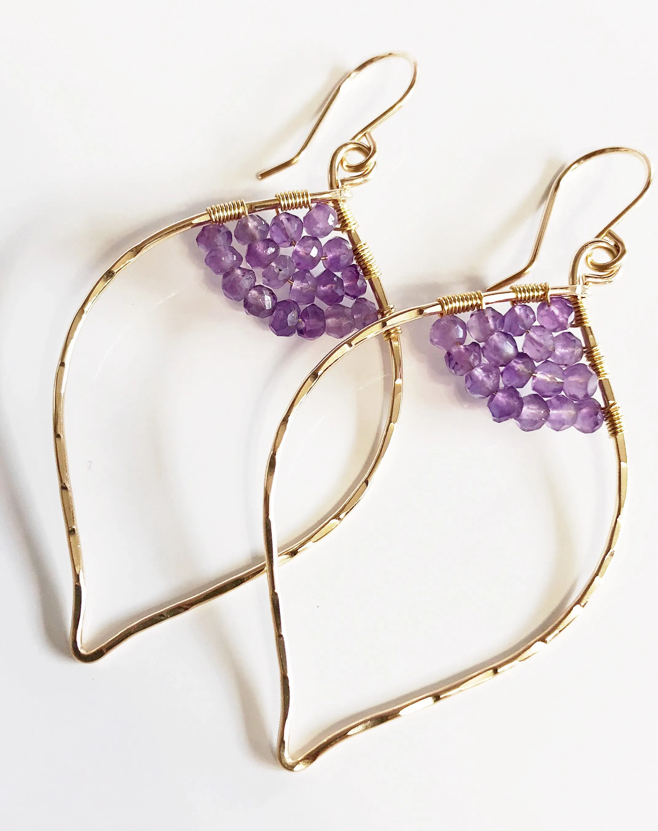 Earrings WREN - Amethyst (E475)