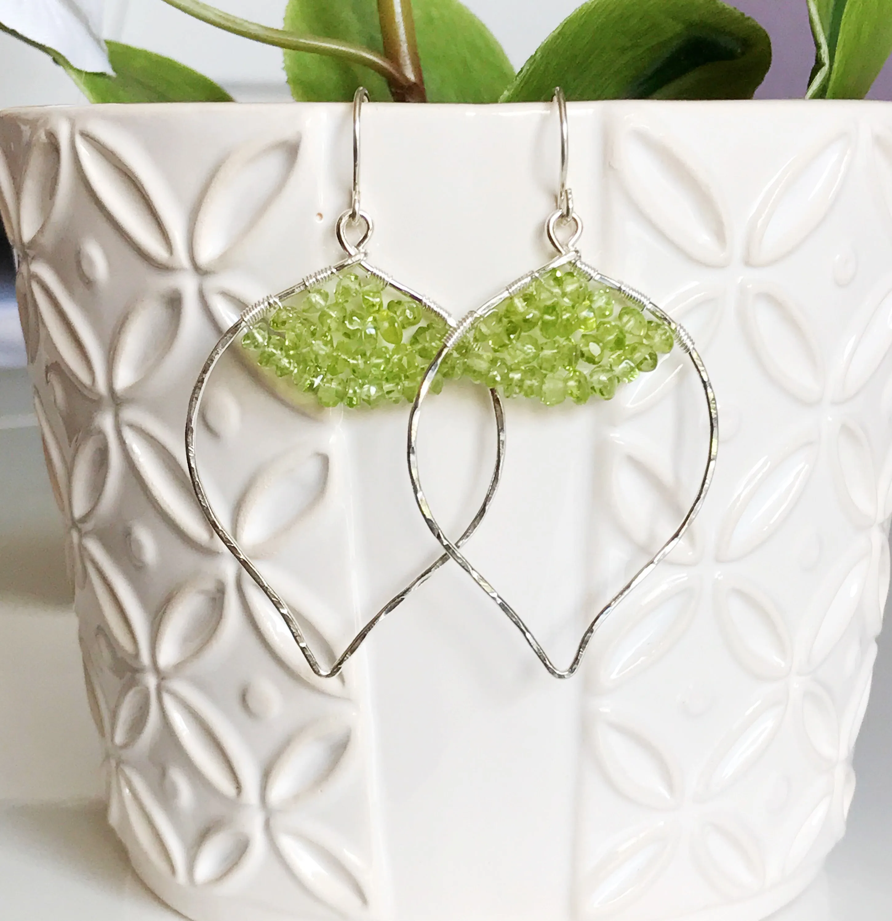 Earrings WREN - Peridot (E432)