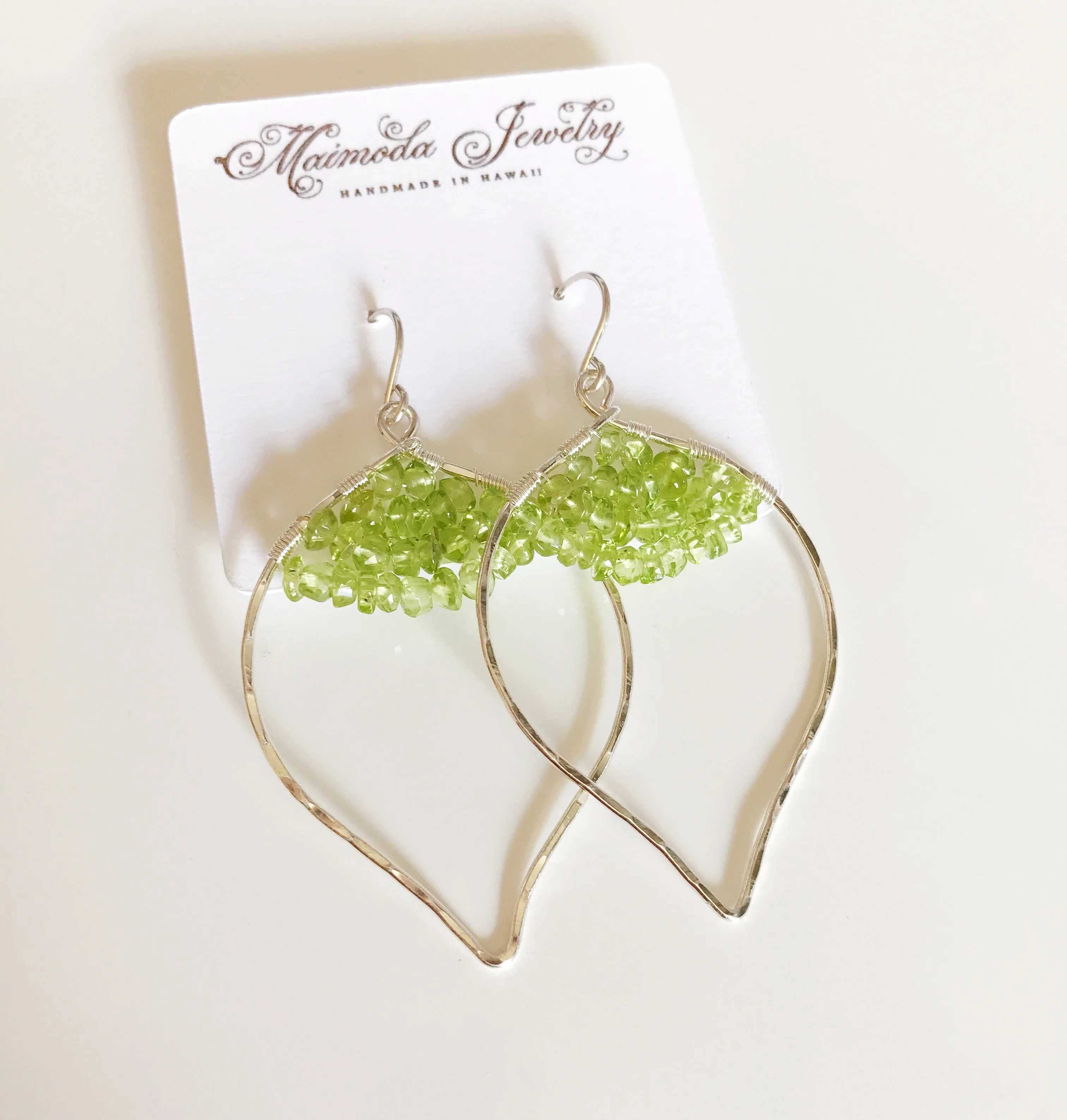 Earrings WREN - Peridot (E432)