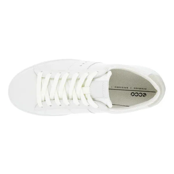 ECCO WOMEN'S STREET LITE SNEAKER - White/Shadow White