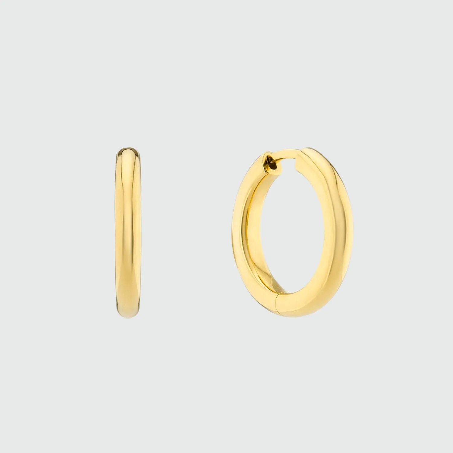 Fernshaw Gold Vermeil Polished Hoop Earrings