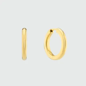 Fernshaw Gold Vermeil Polished Hoop Earrings