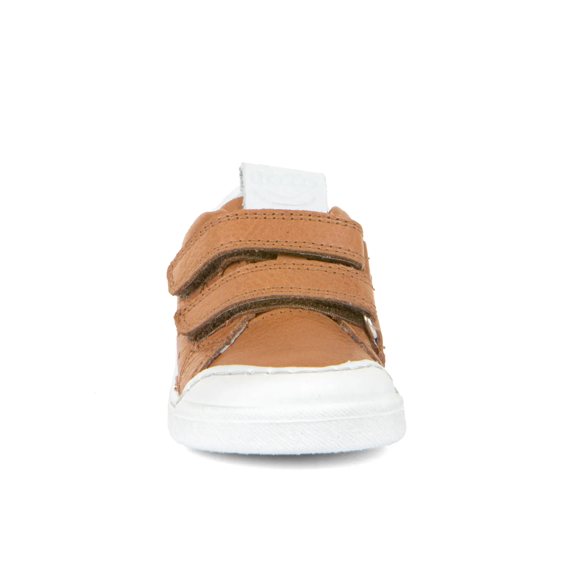 Froddo Boy's and Girl's Rosario  Casual Shoes with Hoop and Loop Closure - White/Brown