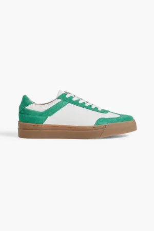 Gina sneakers in leather and suede IRIS & INK, jade