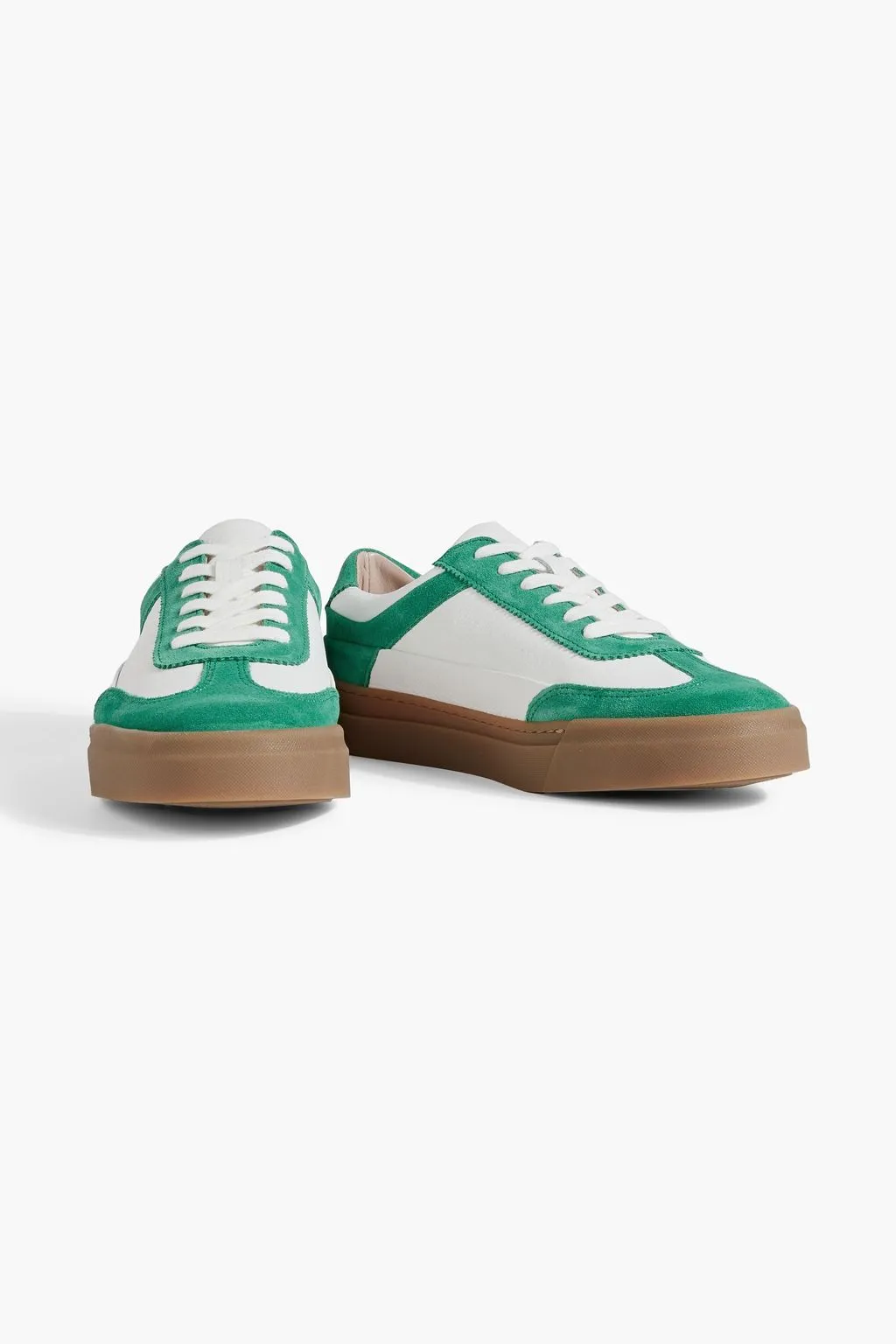 Gina sneakers in leather and suede IRIS & INK, jade