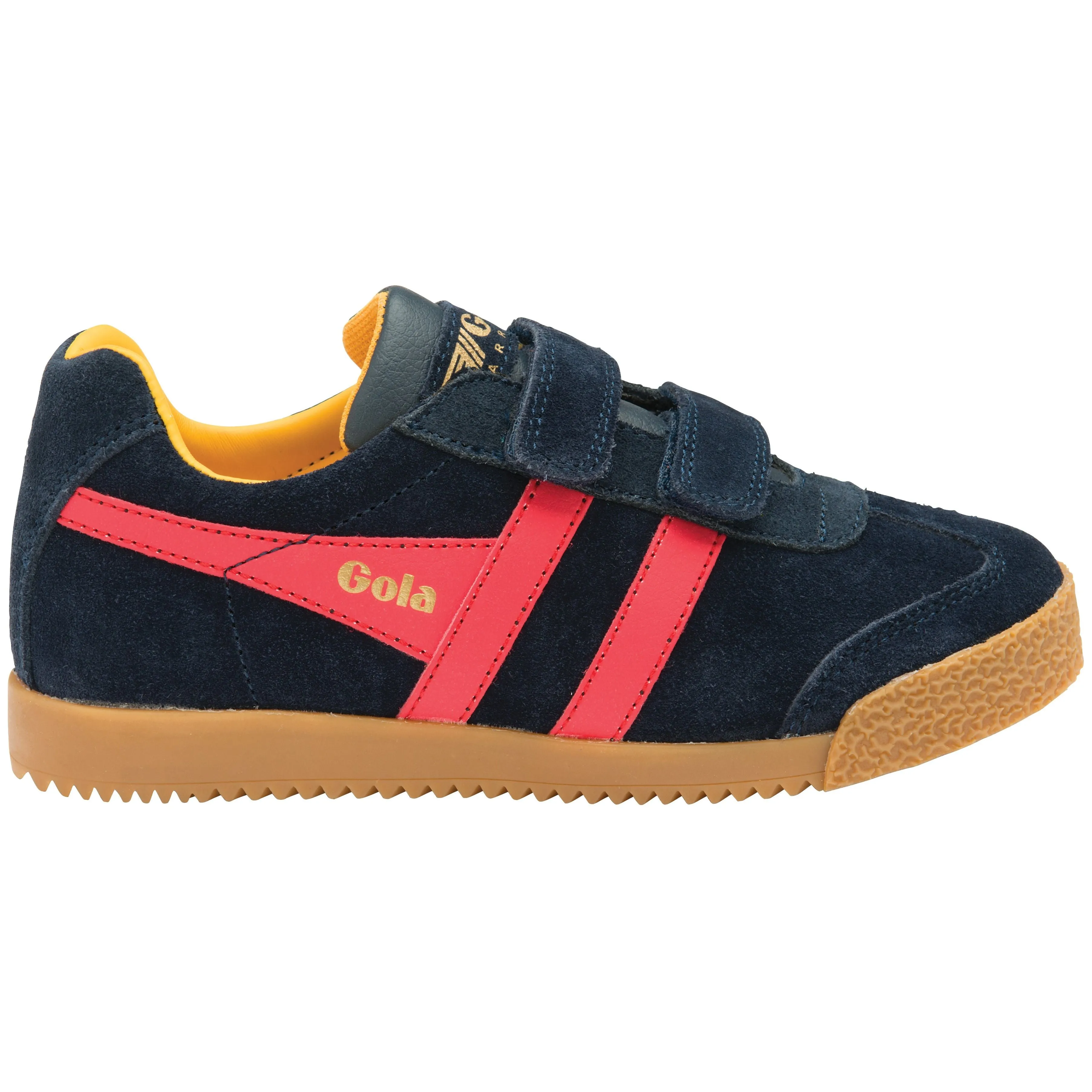 Gola Kids Sneaker Harrier Strap Navy/Red/Sun