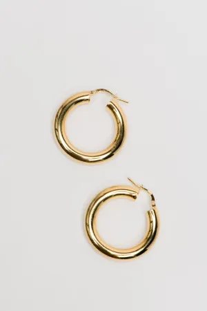 Gold Air Hoops