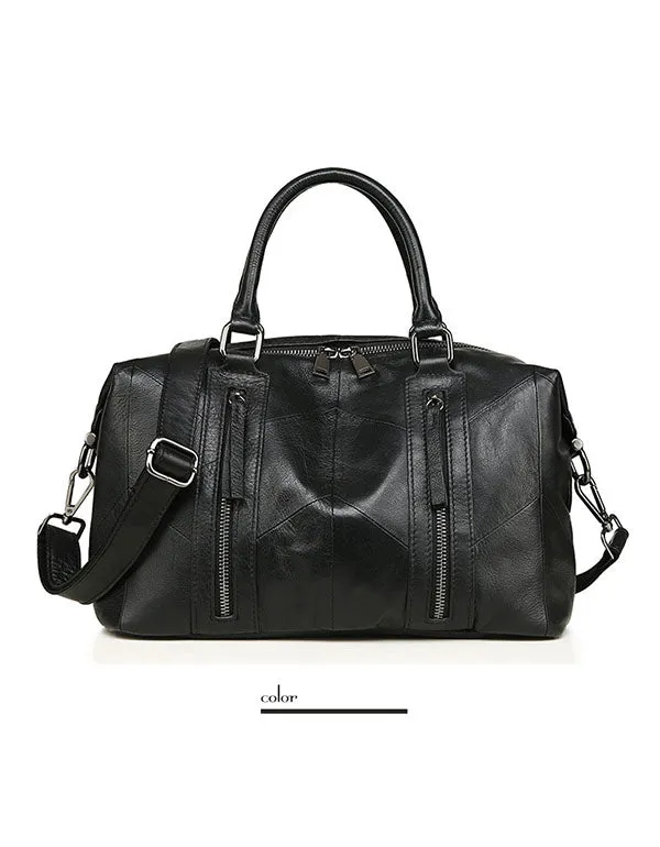 Handbag Shoulder Stitching Leather Bag