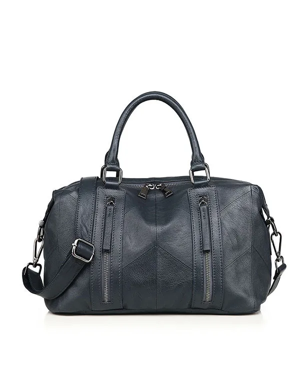 Handbag Shoulder Stitching Leather Bag