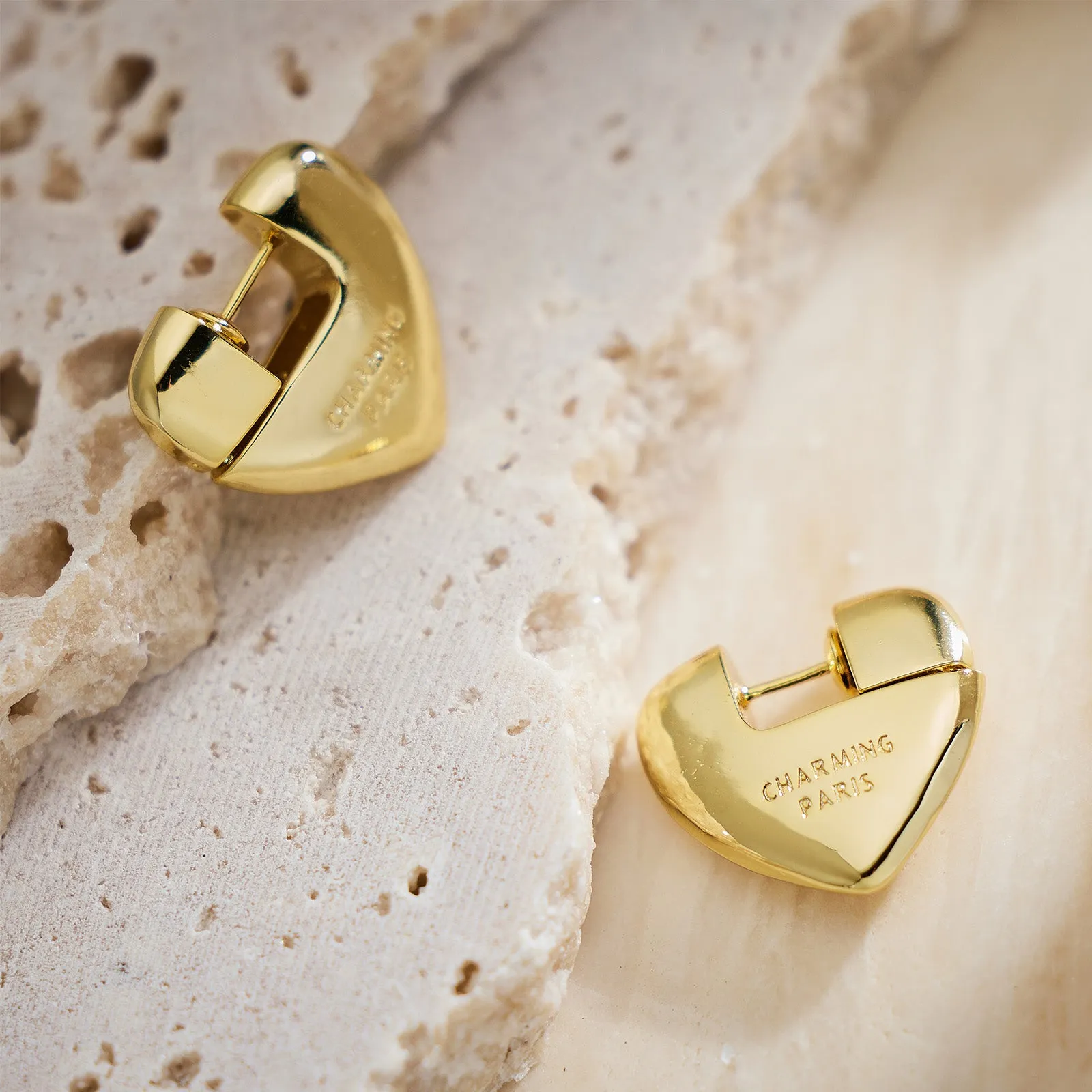 Heart Hoop Earrings