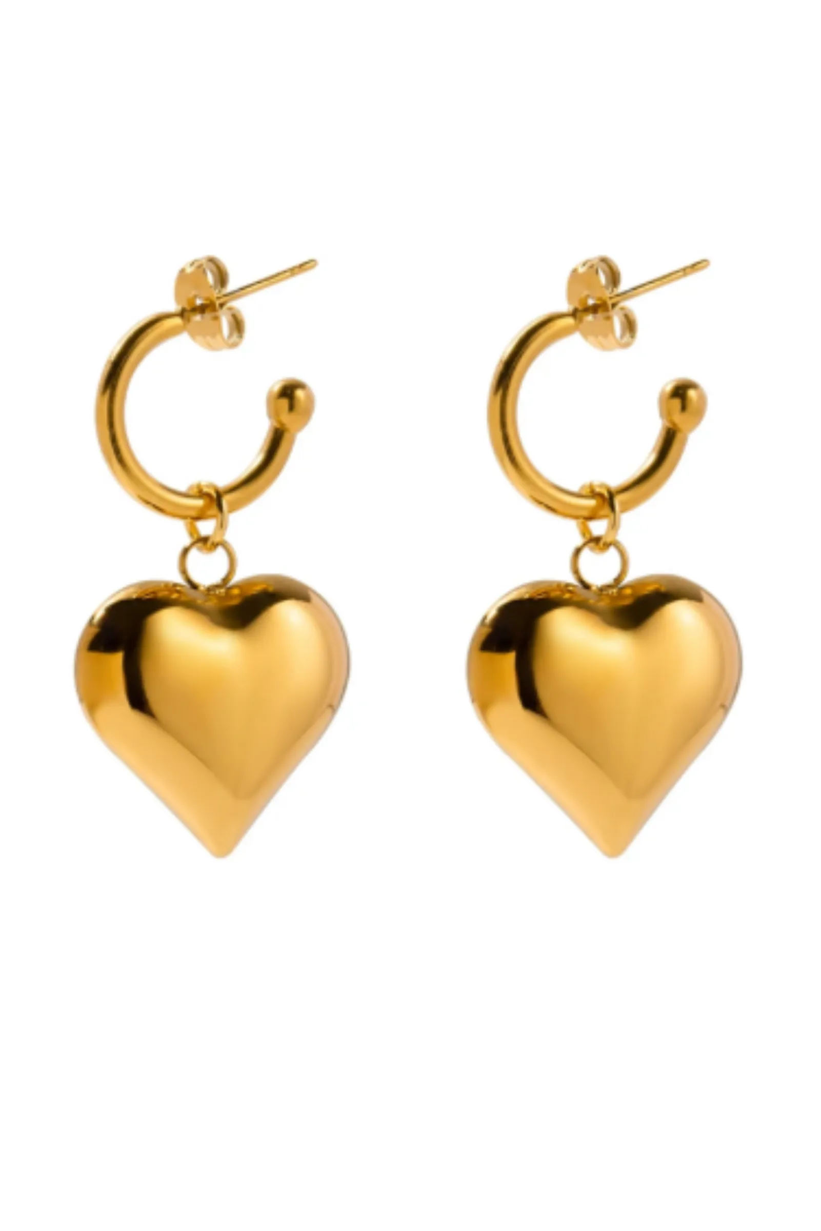 Heart Hoops - Gold