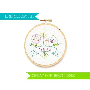 Hello Beginner Embroidery Supply Kit