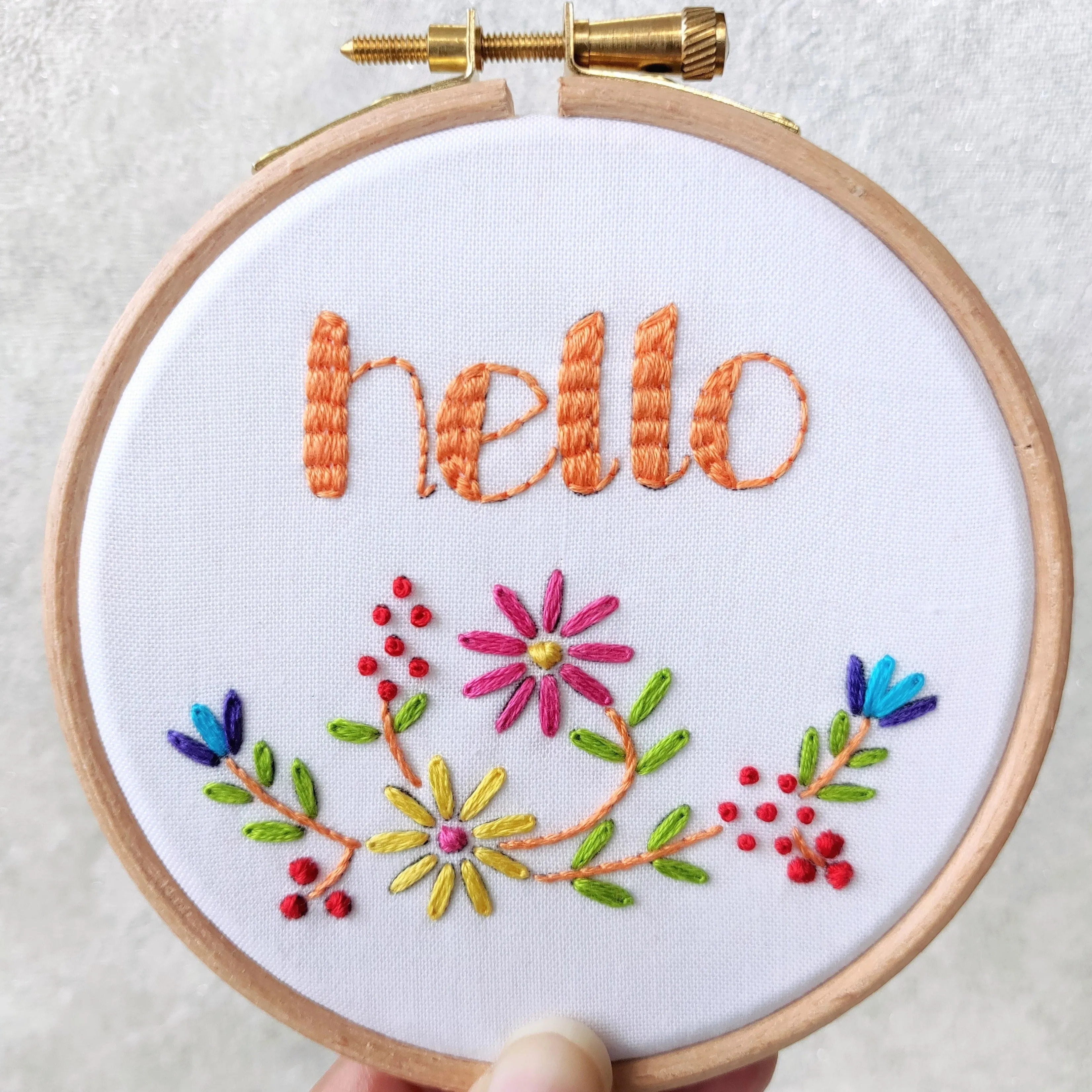 Hello Embroidery Kit