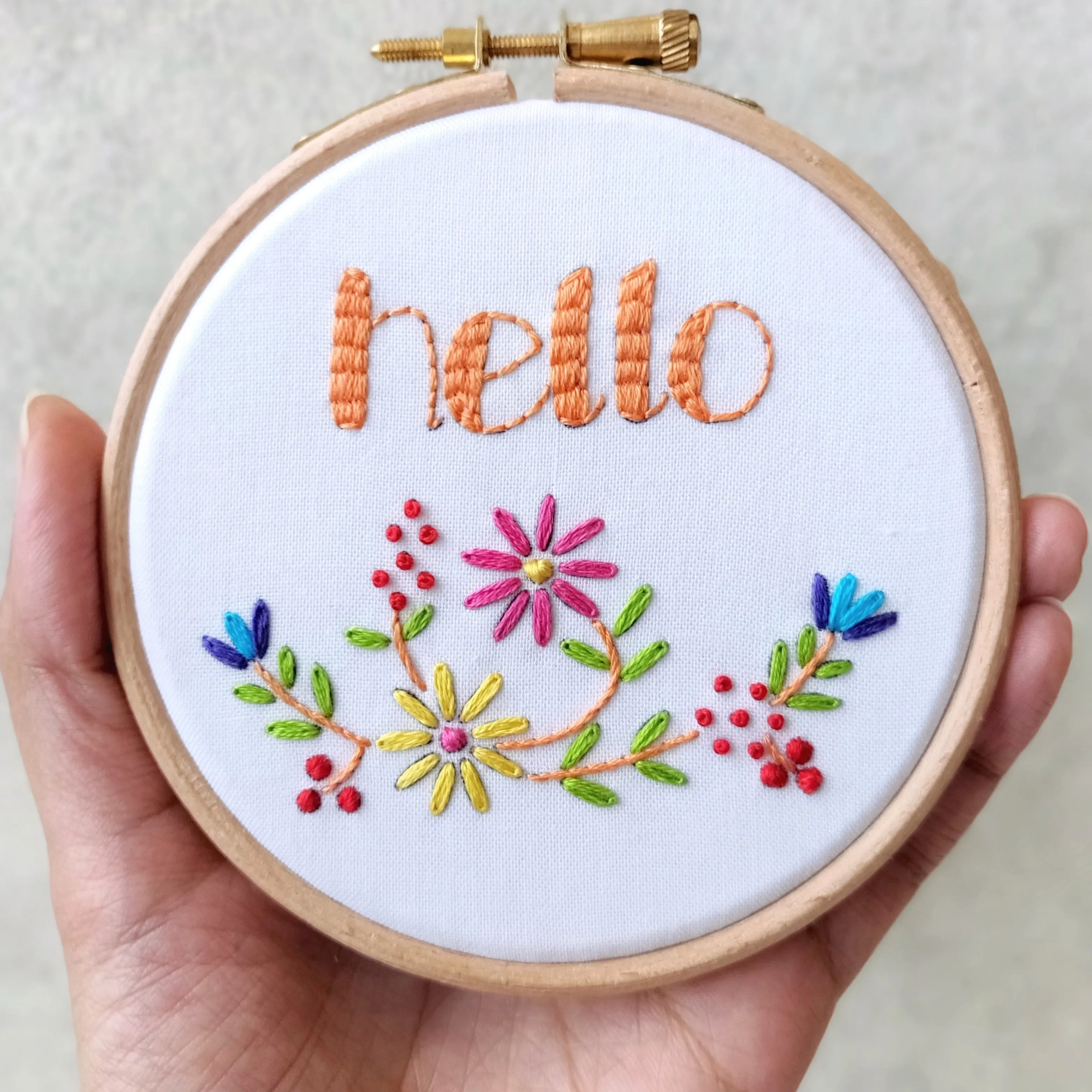 Hello Embroidery Kit