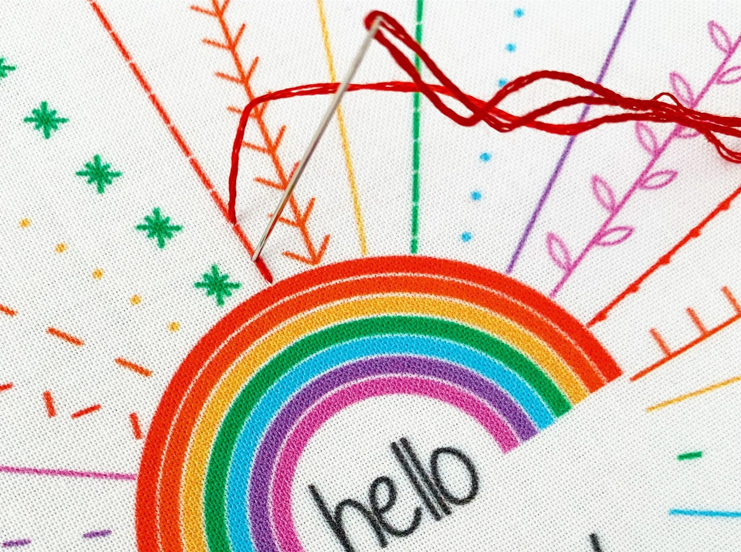 Hello Rainbow Embroidery Kit