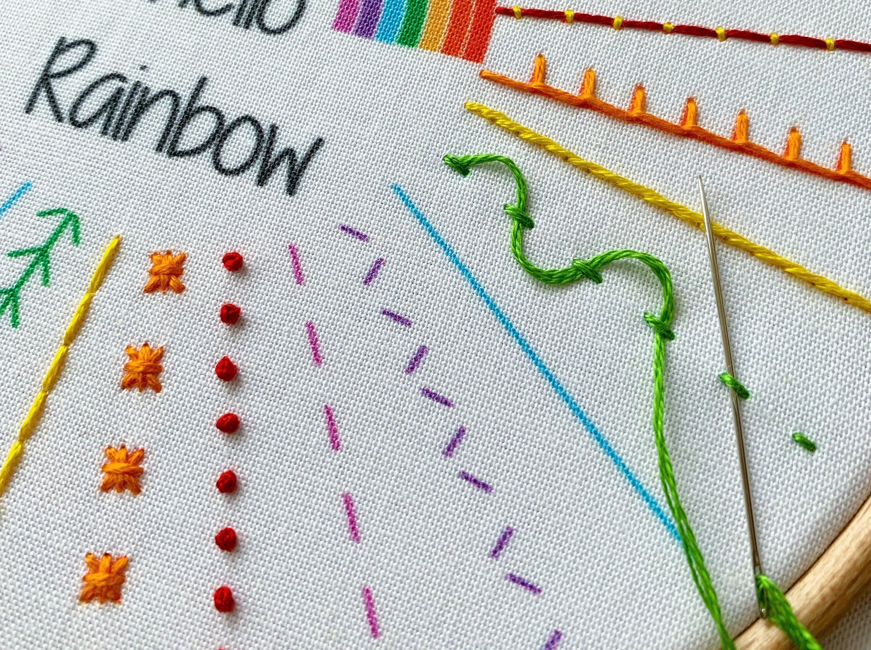 Hello Rainbow Embroidery Kit