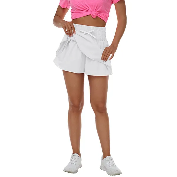 High waisted casual running shorts