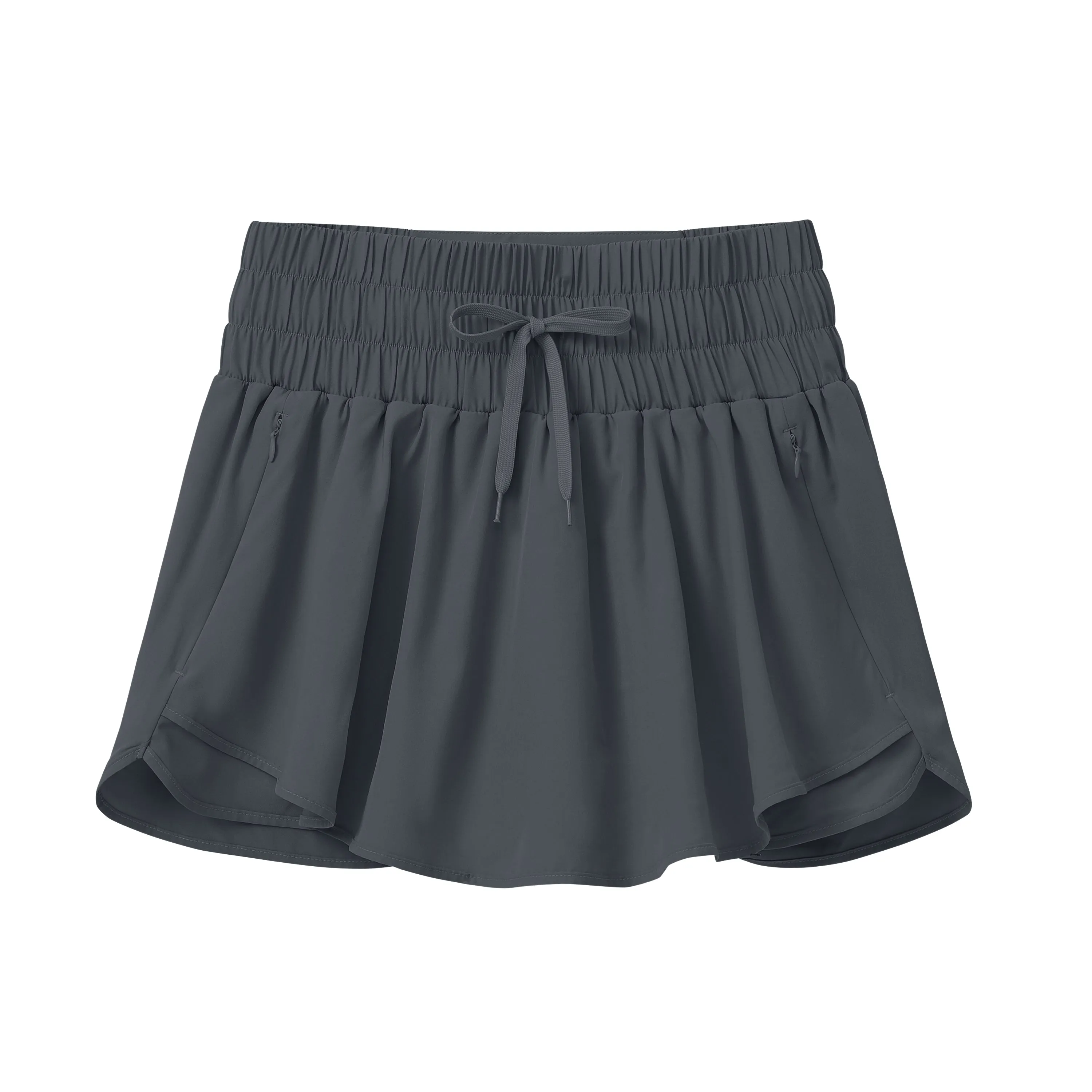 High waisted casual running shorts