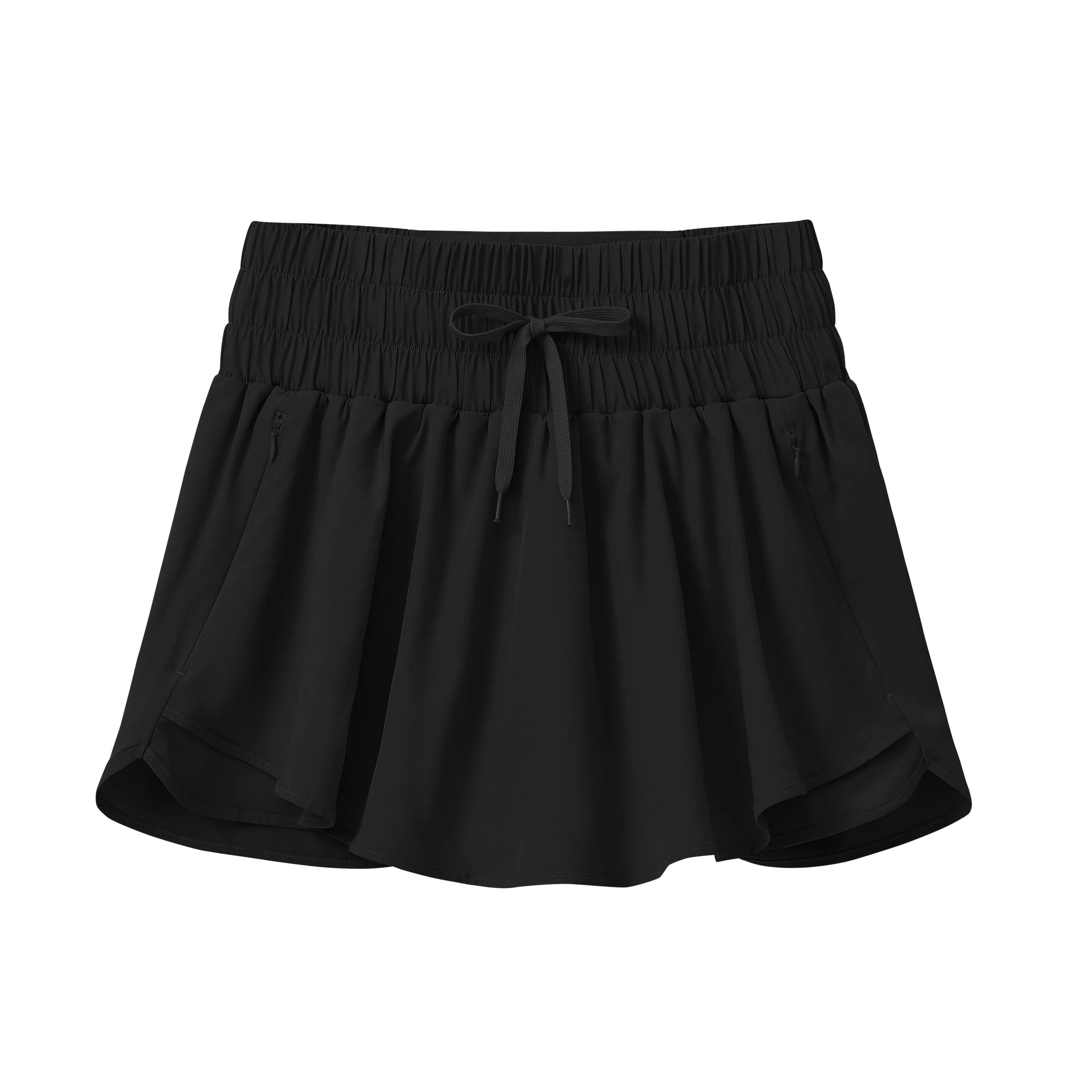 High waisted casual running shorts