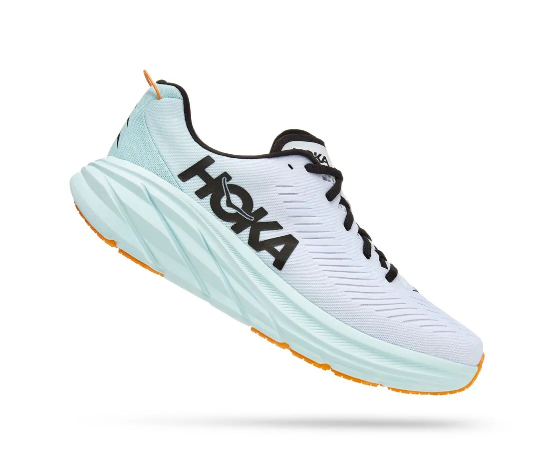 'HOKA' Women's Rincon 3 - White / Blue Glass