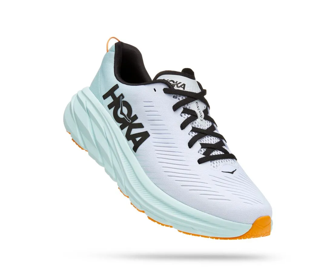 'HOKA' Women's Rincon 3 - White / Blue Glass