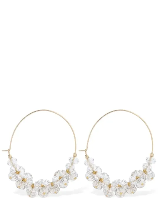 Isabel Marant   Polly glass hoop earrings 