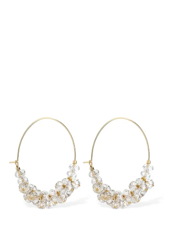 Isabel Marant   Polly glass hoop earrings 