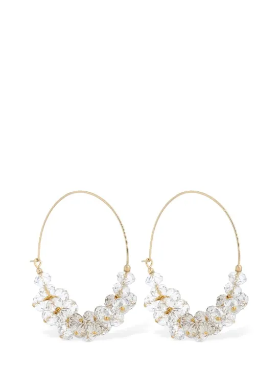 Isabel Marant   Polly glass hoop earrings 