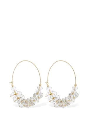 Isabel Marant   Polly glass hoop earrings 