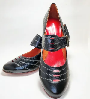 It Girl Black 1920's Style Heels LAST PAIR!