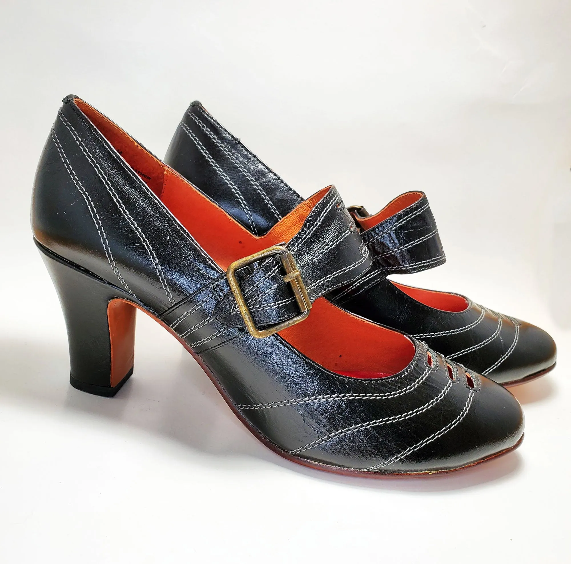 It Girl Black 1920's Style Heels LAST PAIR!