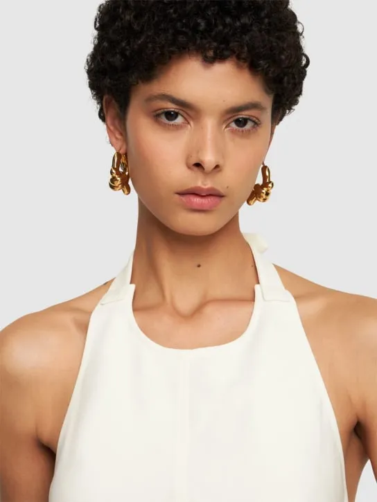 Jil Sander   CW5 2 hoop earrings 