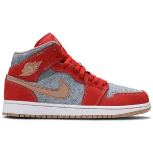 Jordan 1 Mid - Denim Red