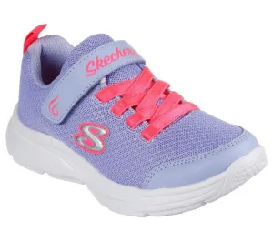 Kids Girls Skechers Wavy Lites - Blissfully Free Shoes Periwinkle