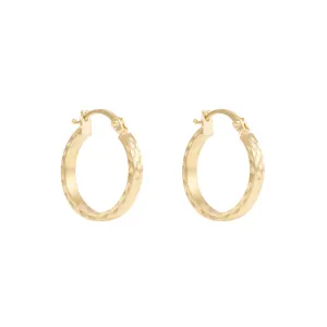 Liora Hoop Earrings 15mm - Solid Gold