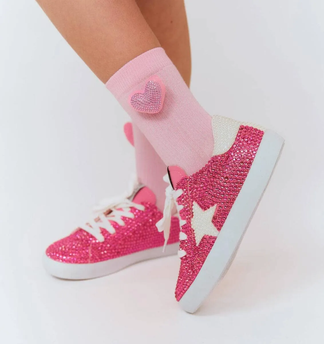 Lola And The Boys - Diamonds & Pearls Sparkle Sneakers