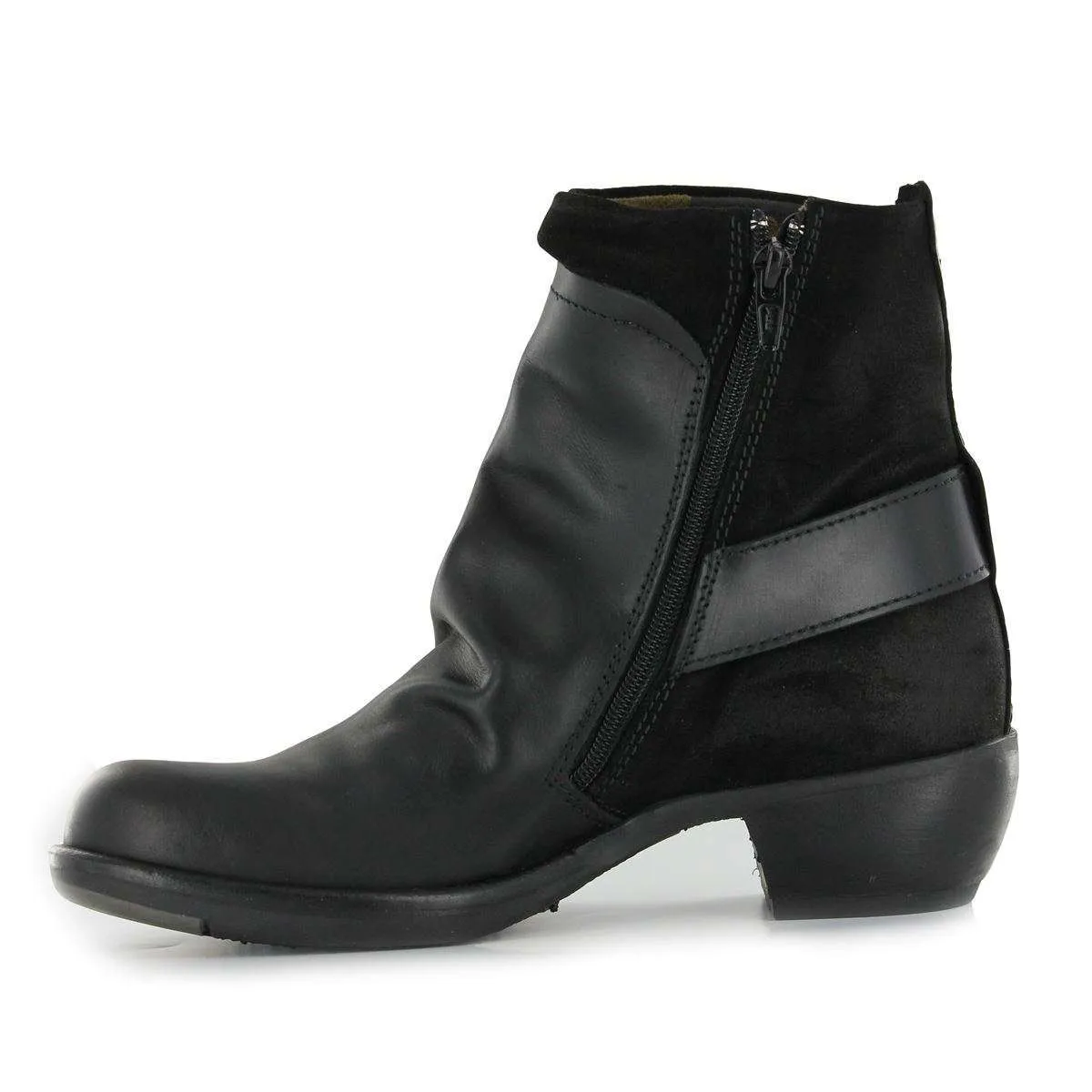 Mel Leather Women's Zip Up Ankle Boots