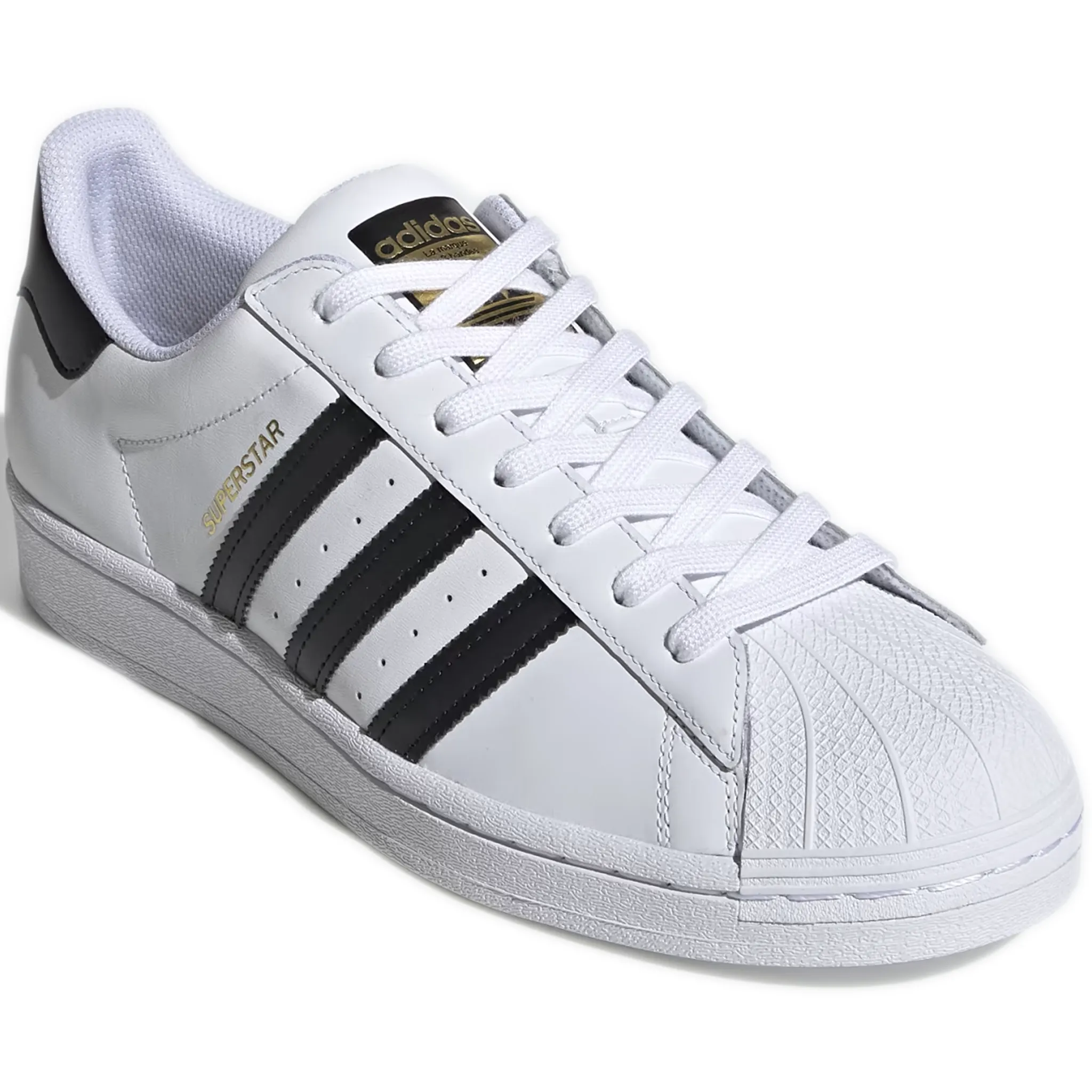 Men's Adidas Superstar Shoes - White/ Black