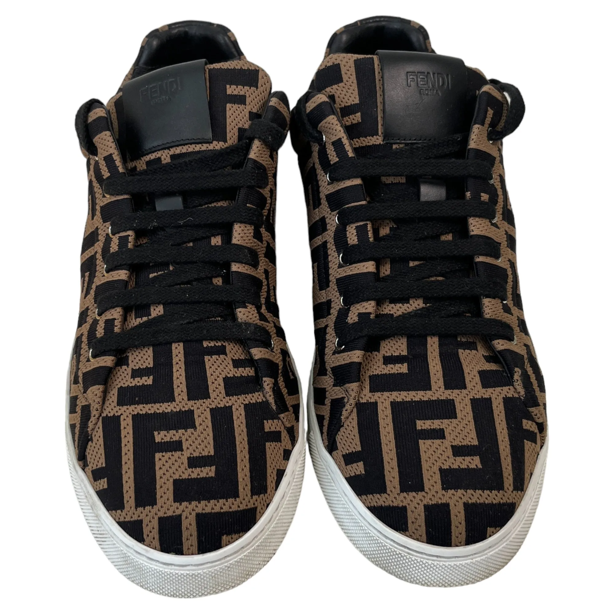 Men's Ff Logo Low Trainers Brown Size EU 41.5 / UK 7.5